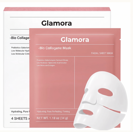 Glamora-Mascarilla Hidratante Facial con Biocolageno