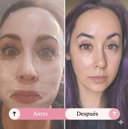 Glamora-Mascarilla Hidratante Facial con Biocolageno