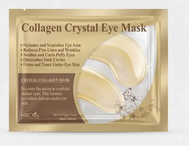 Kit colágeno- 1 Mascarilla hidratante facial+3 Parches para ojeras de colágeno
